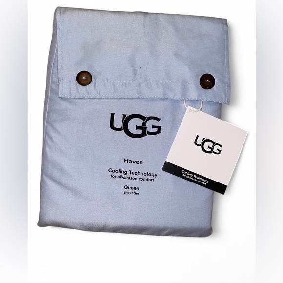 UGG Haven Queen Comforter Set in Color Noble Blue NWT - Picture 1 of 4